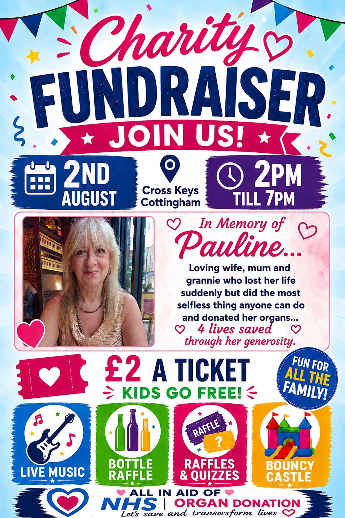 The family are also hosting a Family Fun Day Charity Fundraiser event