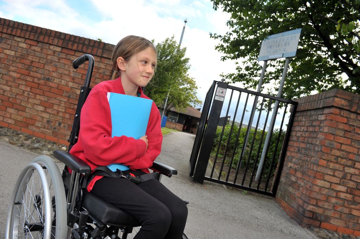 Emily Credland missed the first week of her new school year after the accident in 2012