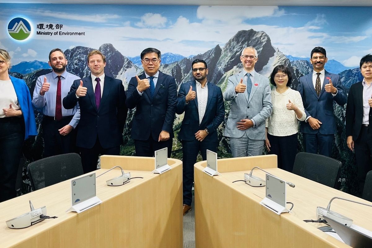 The Humber Energy Board’s Dr Iain Harris, third left, with delegates from the UK and Taiwan during a bilateral programme of events in Taiwan focused on energy and industrial decarbonisation.