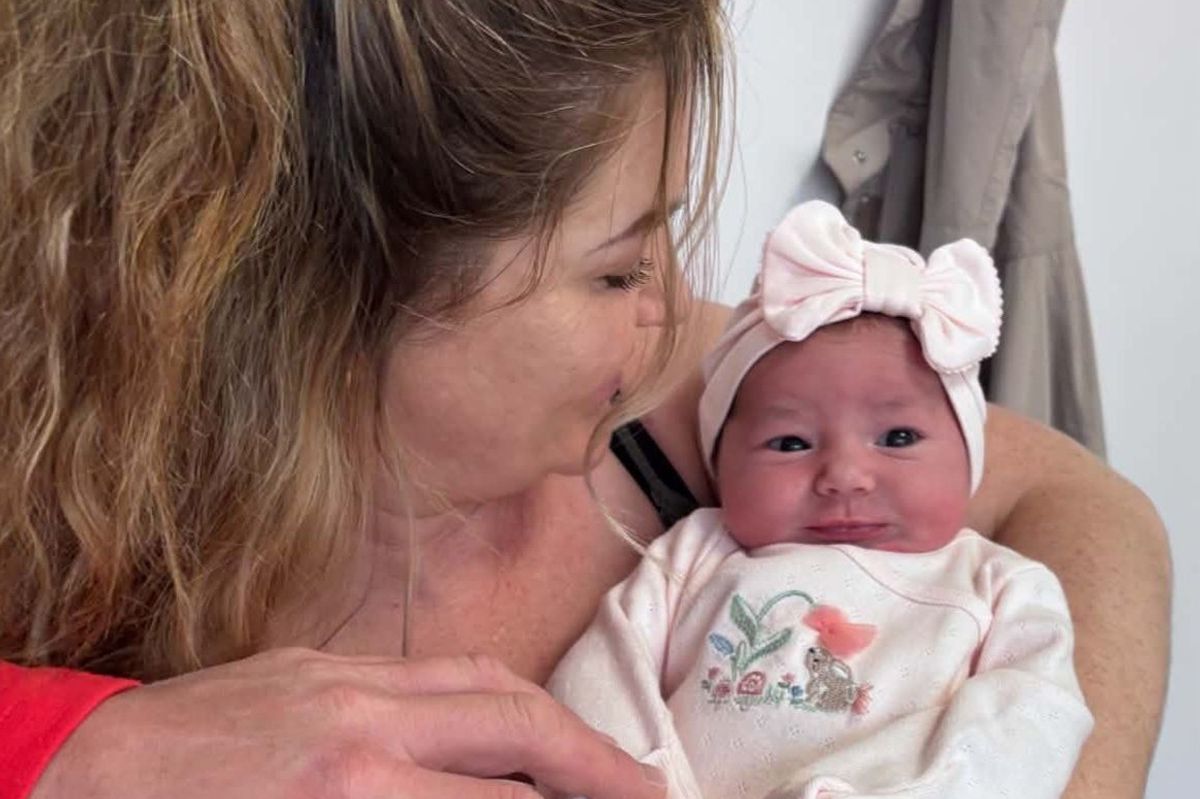 Amy Robinson with baby Darcie