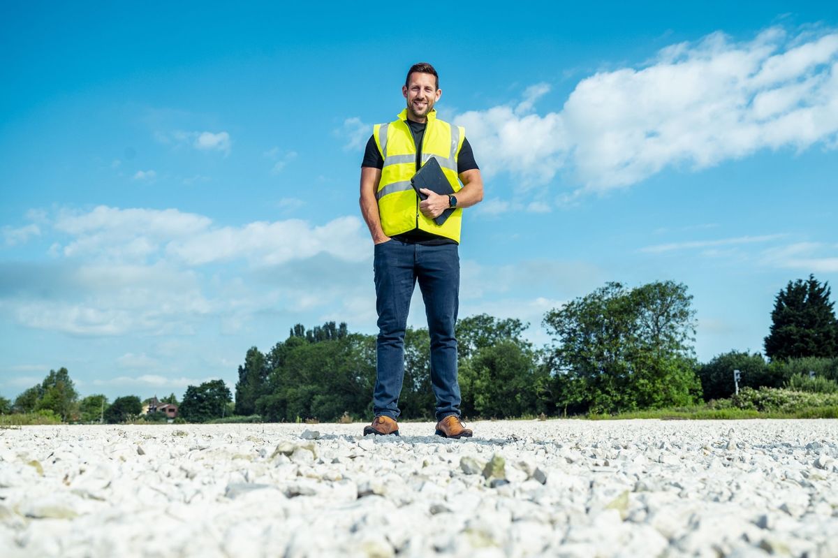 Richard Wilson at The Kingston Club’s proposed site in Brough, East Yorkshire