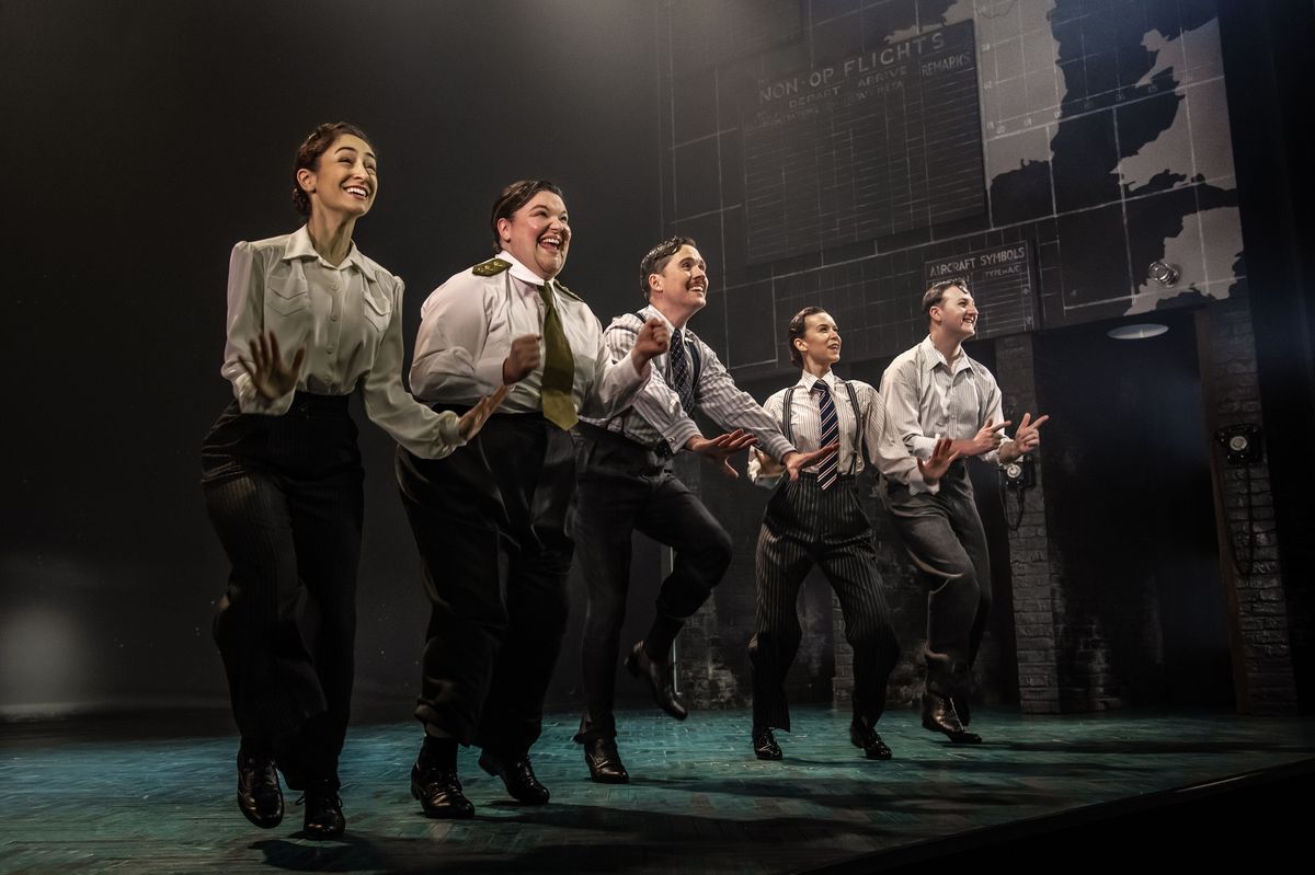 Operation Mincemeat cast members, from left, Charlotte Hanna-Williams, Jamie-Rose Monk, Seán Carey, Holly Sumpton and Christian Andrews