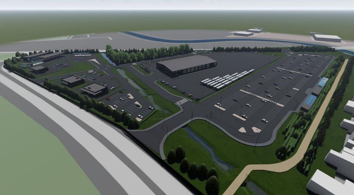 A mock-up of the previous application for the site