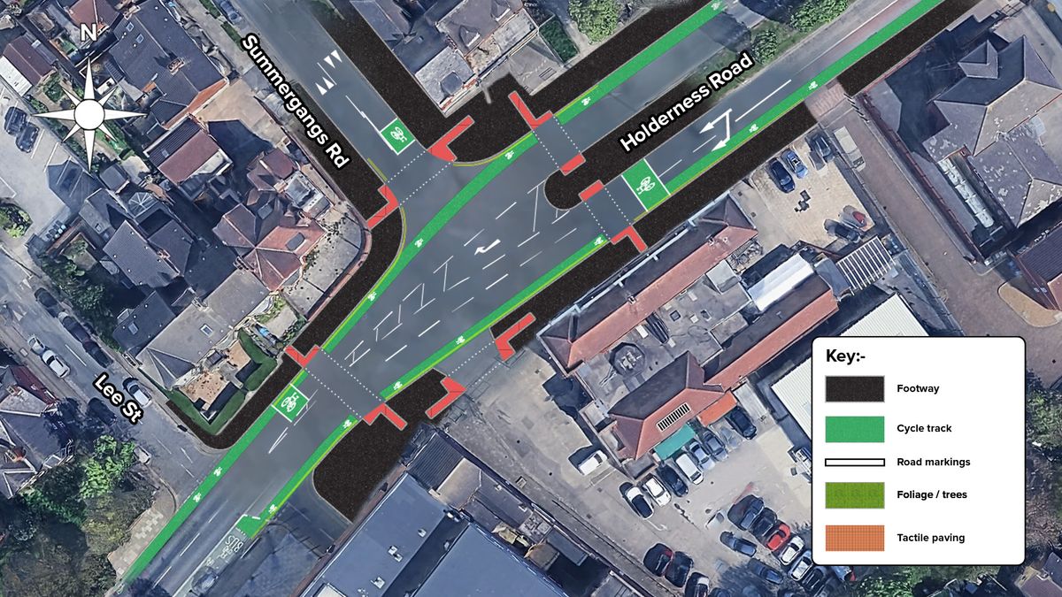 Holderness Road at Summergangs Avenue proposed changes