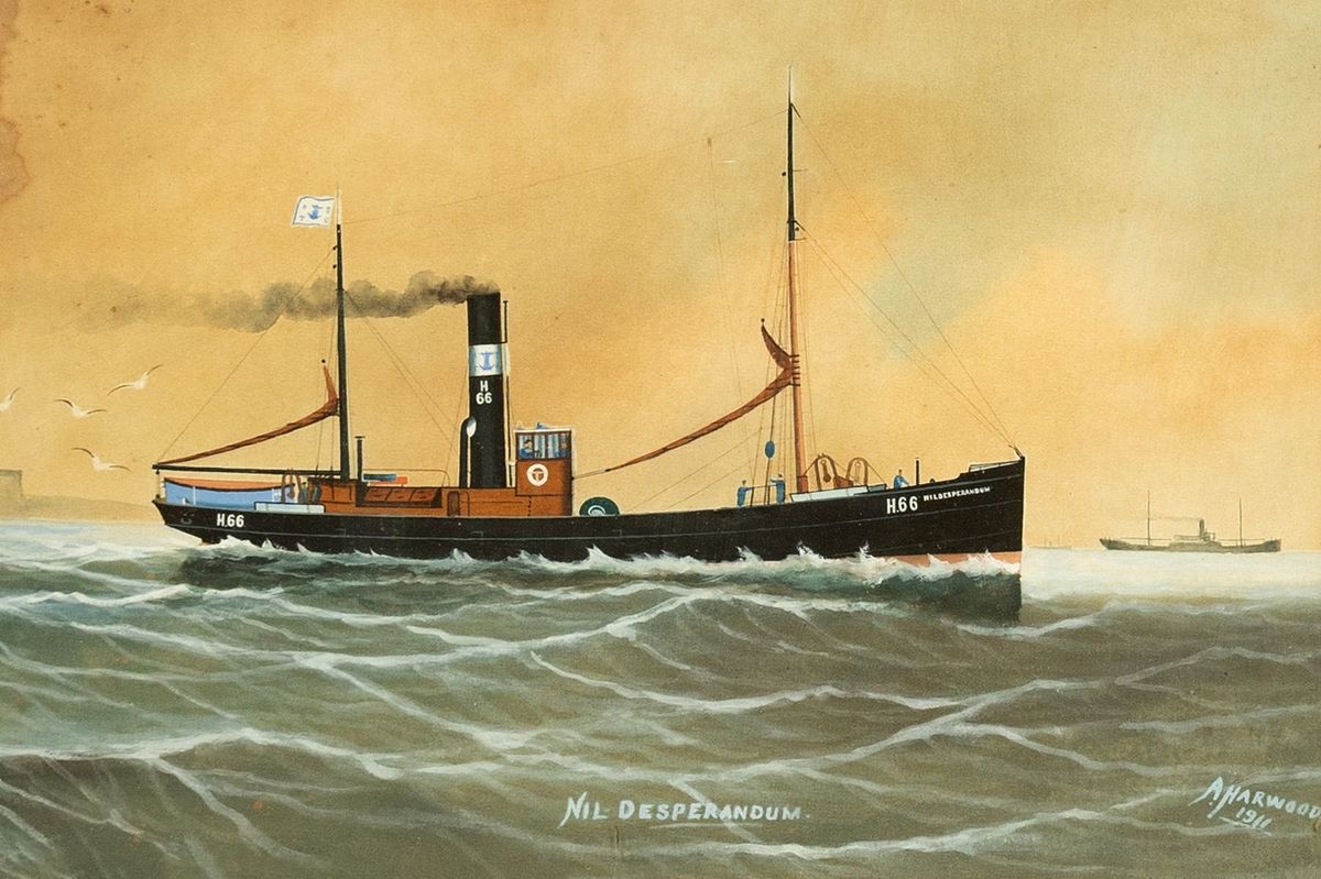 Painting of the Nil Desperandum by Alexander Harwood