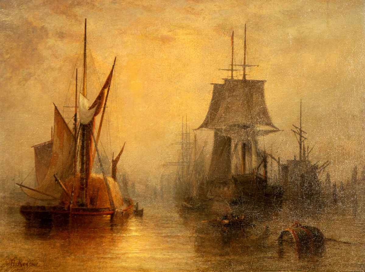 Henry Redmore's view of Hull Docks in Victorian times