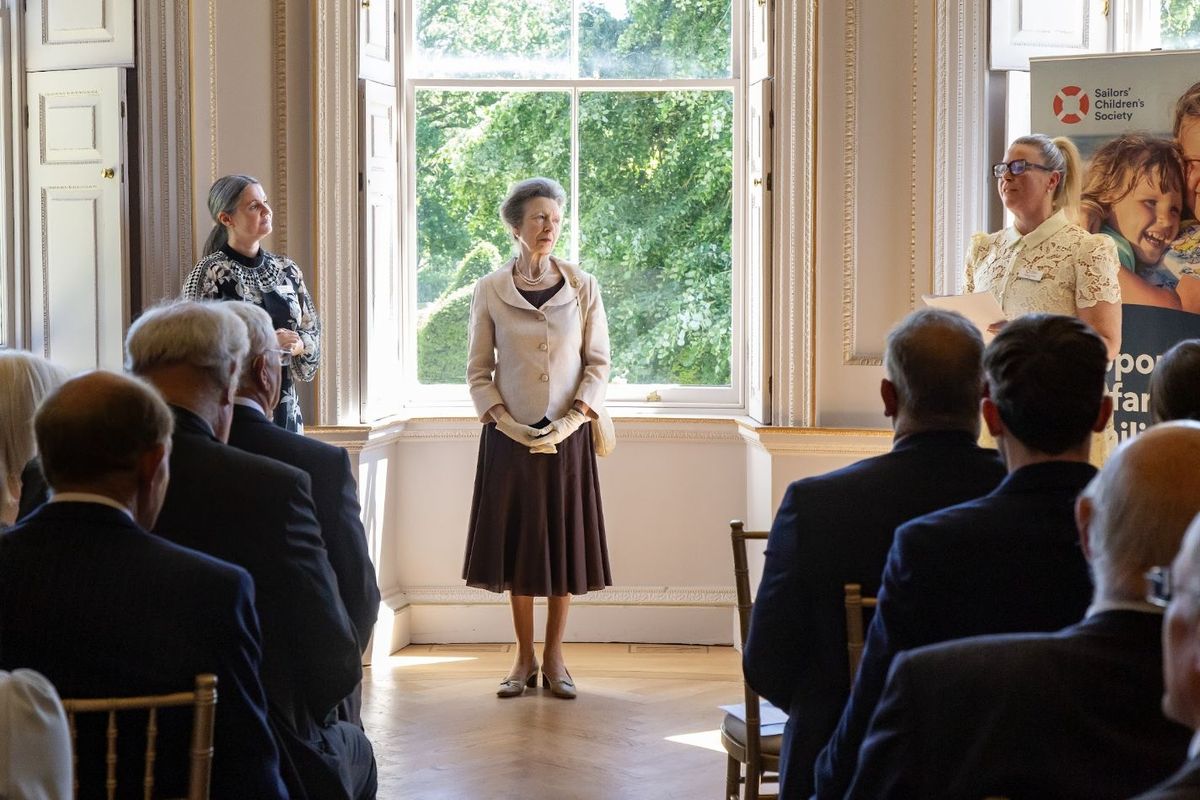 From left, Elly Taylor, HRH The Princess Royal, Natasha Barley