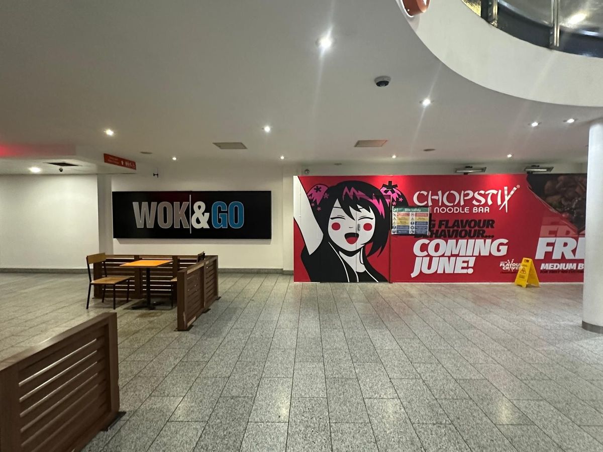 Chopstix signage in the former Wok&Go unit