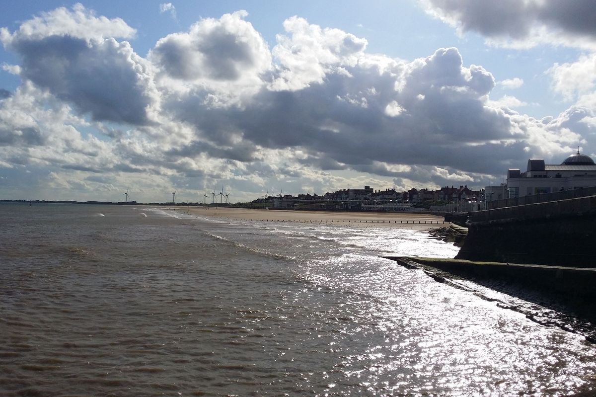 Bridlington south beach, taken from the town's south pier