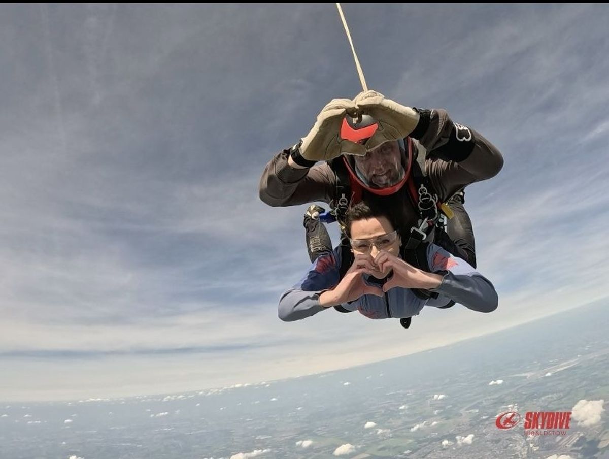 Carris Kirby just dropping in to help a good cause