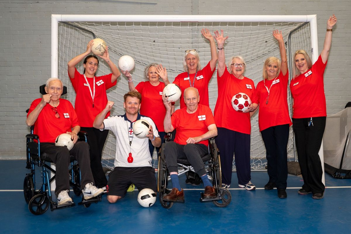 Tranby Park, Heads Lane West, Hessle, arranged a visit for residents to St Anne’s School and Sixth Form College to take part in a range of football-related activities