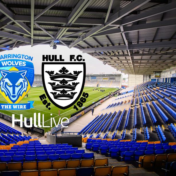 Hull FC take on Warrington Wolves at the Halliwell Jones Stadium.