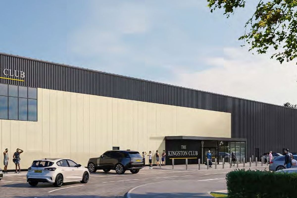 A CGI impression of the padel leisure centre facility proposed in Brough