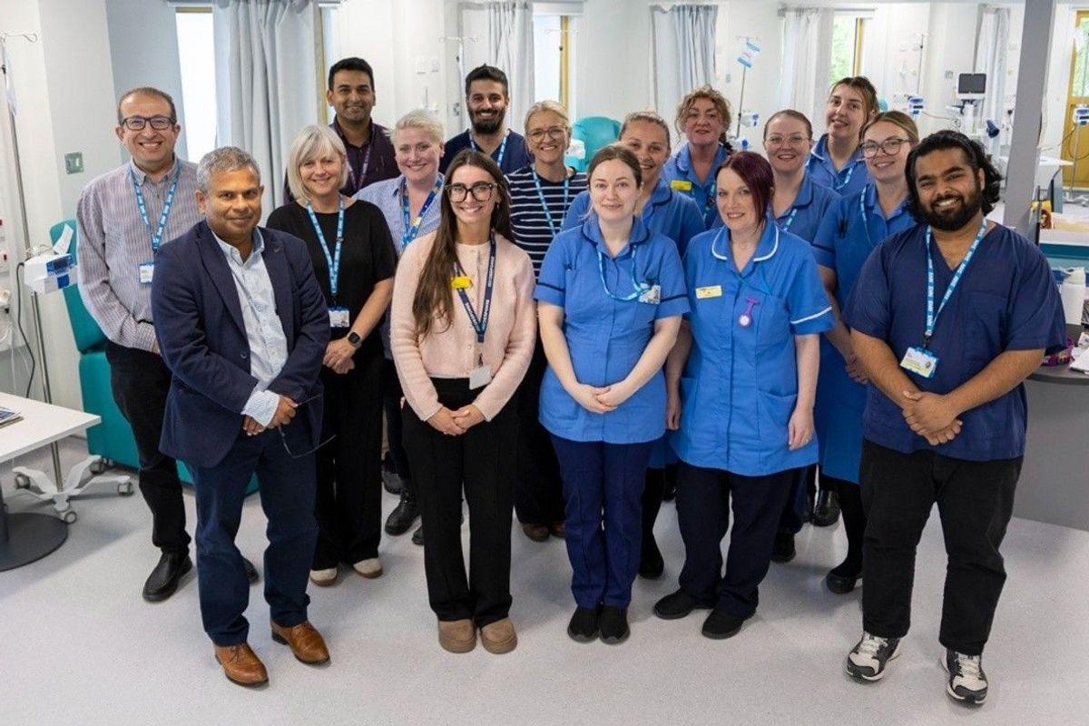 Professor Sebastian, second left, who heads up the IBD Hull team, with team members
