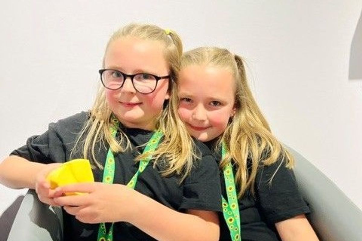 Twins Esmai and Pennie, who are both autistic, benefit from activities provided by the Special Stars Foundation