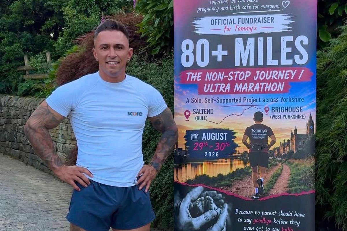 Adam Sykes has officially launched his fundraising challenge, which will see him run more than 80 miles in one day
