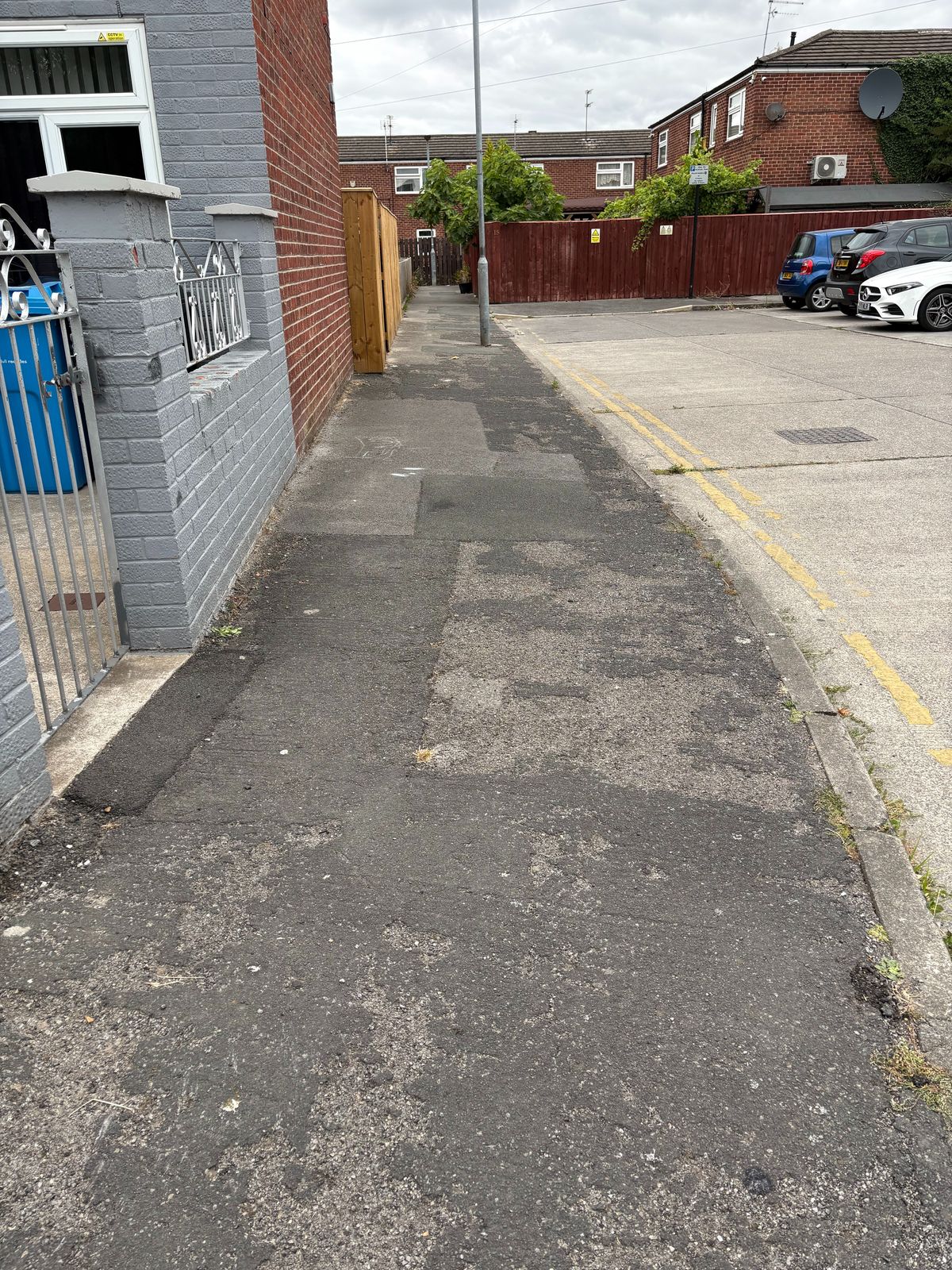 One of the footpaths set to be resurfaced this summer