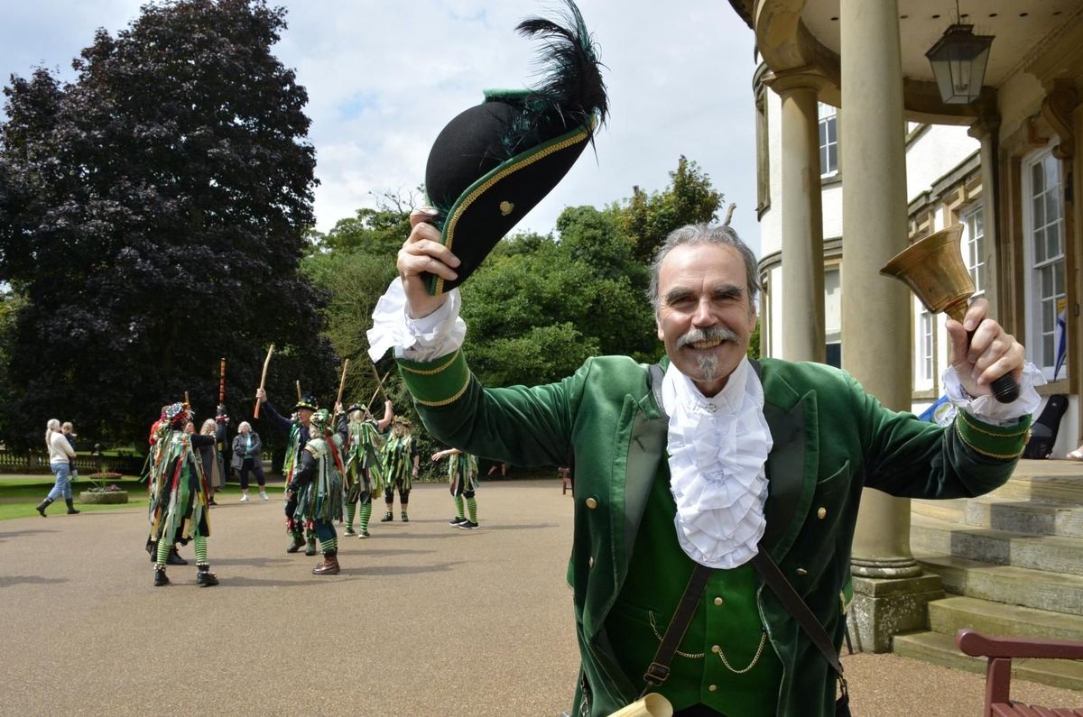 Yorkshire Day declaration by East Riding town crier, Michael Wood, at Sewerby Hall and Gardens, near Bridlington