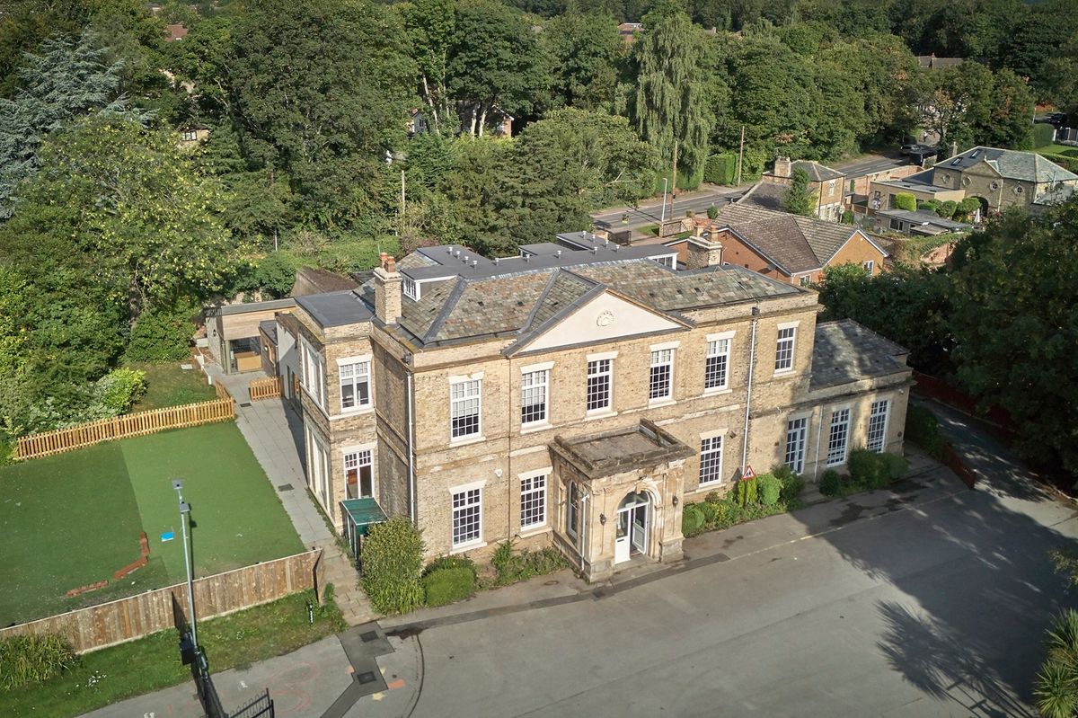 The Georgian-style Hymers Hessle Mount sits on two acres of land.