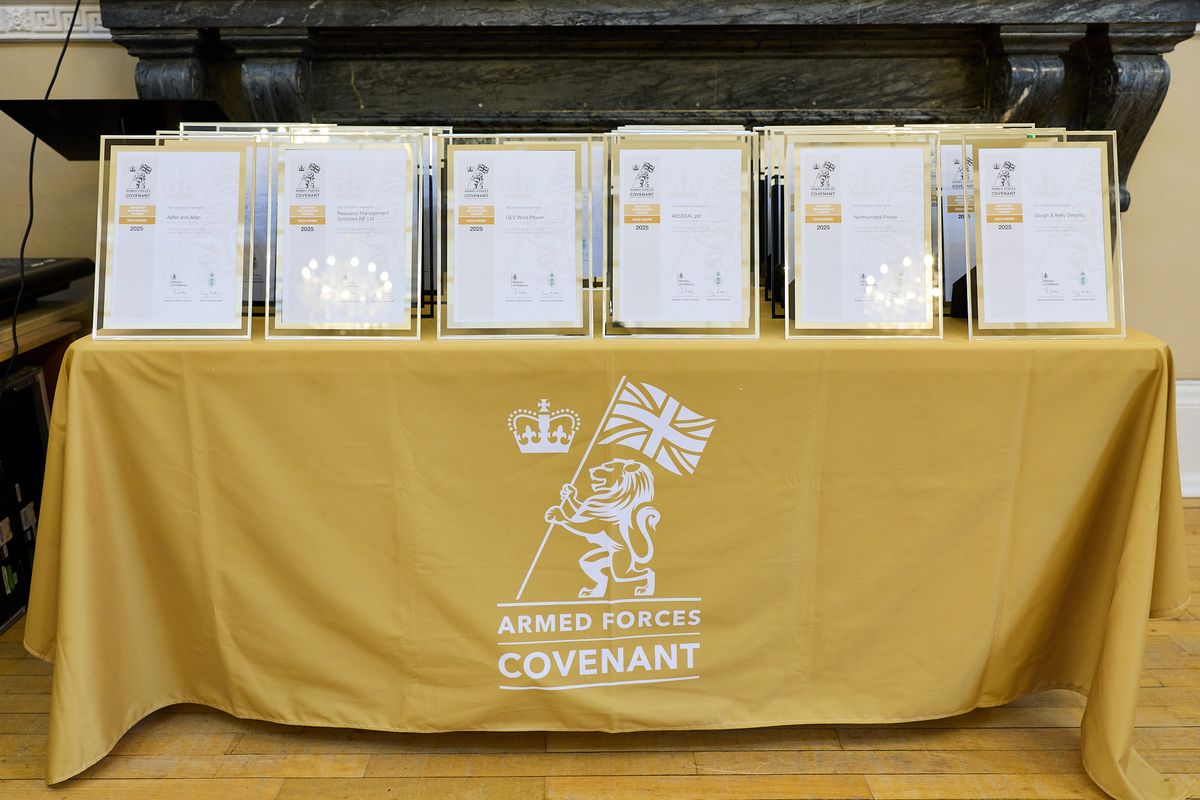 A table with last year's awards