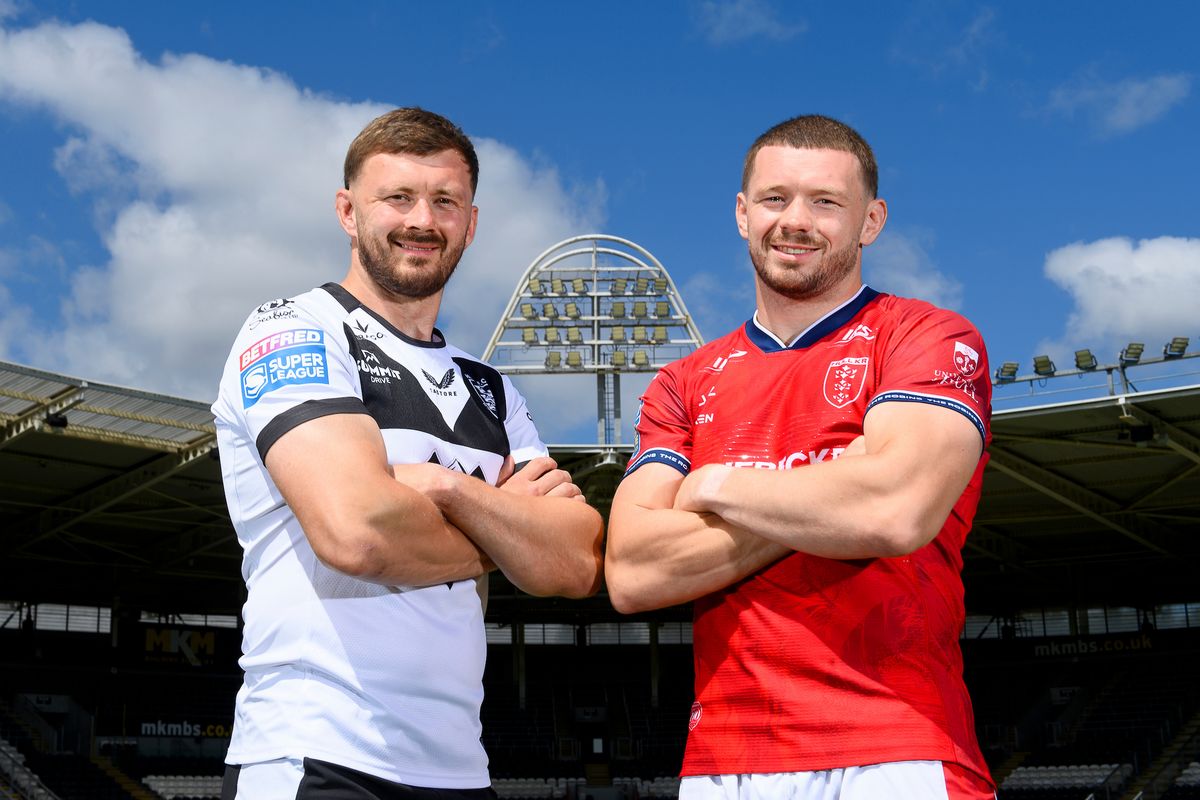 Joe and James Batchelor of Hull FC and Hull KR ahead of their Hull derby fixture