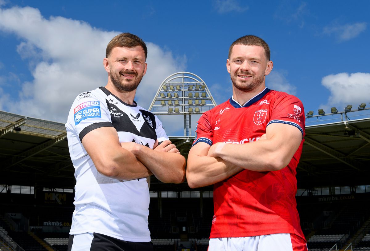 Joe and James Batchelor of Hull FC and Hull KR ahead of their Hull derby fixture
