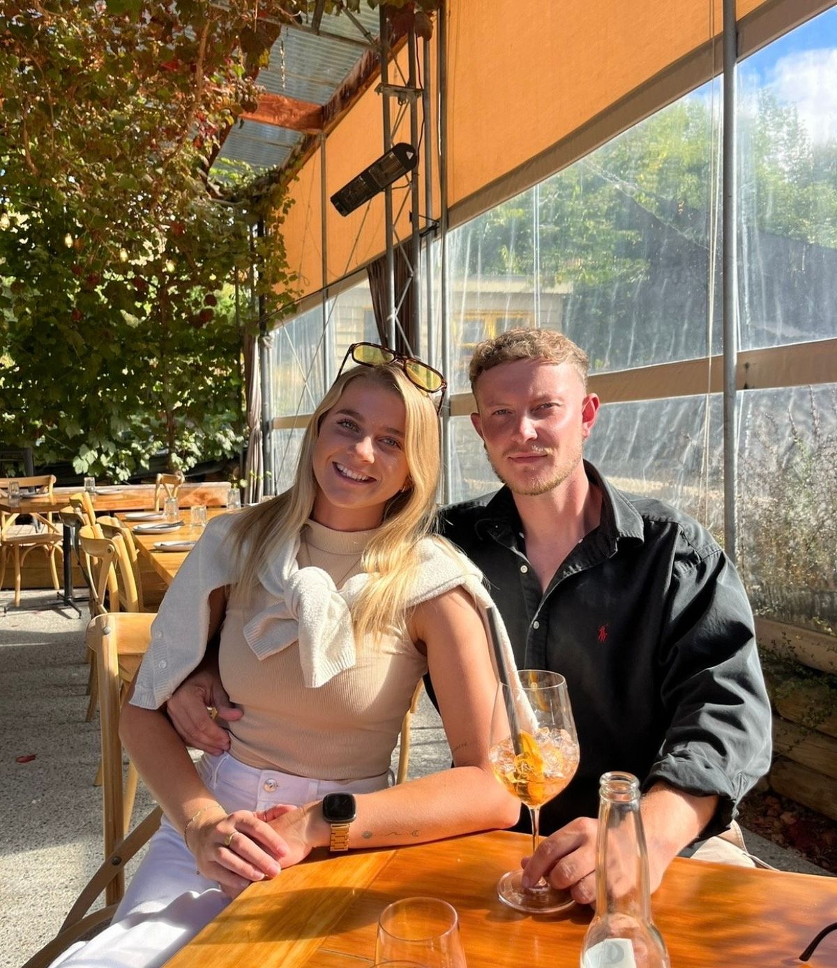 Liv Dainton and her partner, Cameron Ellenor