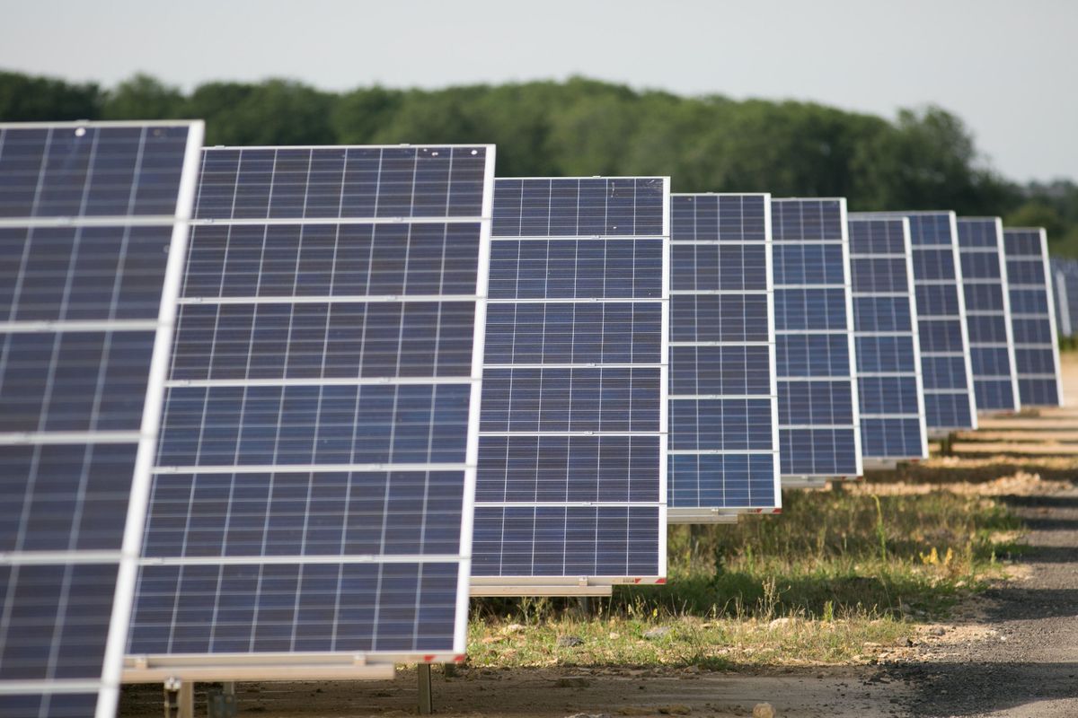 A solar farm in south-east England; a proposed 320MW solar farm near Beverley has been granted planning consent 