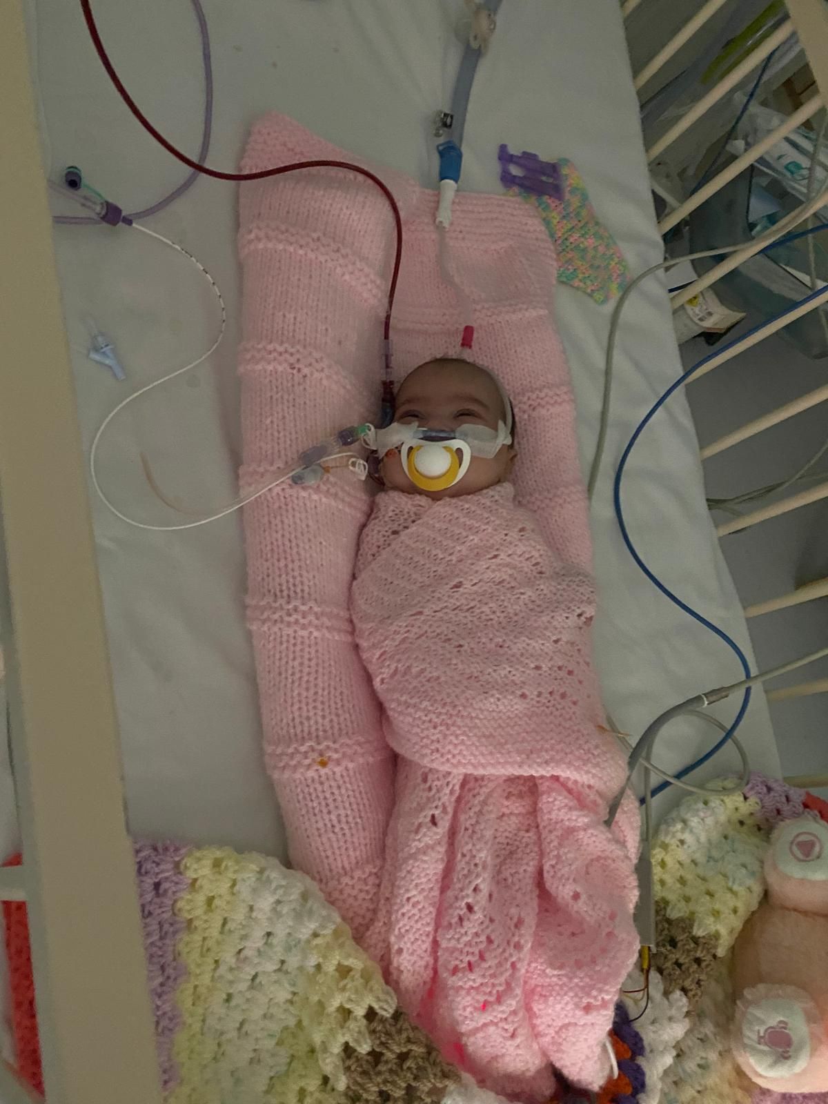 Amyra was born at 32 weeks