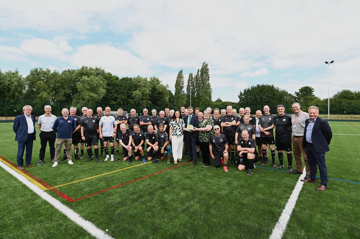 The official opening of the pitch