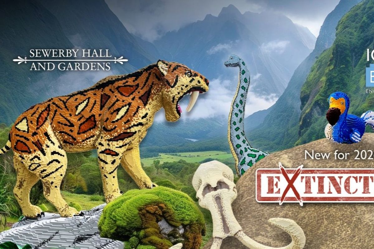  Iconic Bricks: Extinction is a 17-model exhibition coming to Sewerby Hall and Gardens