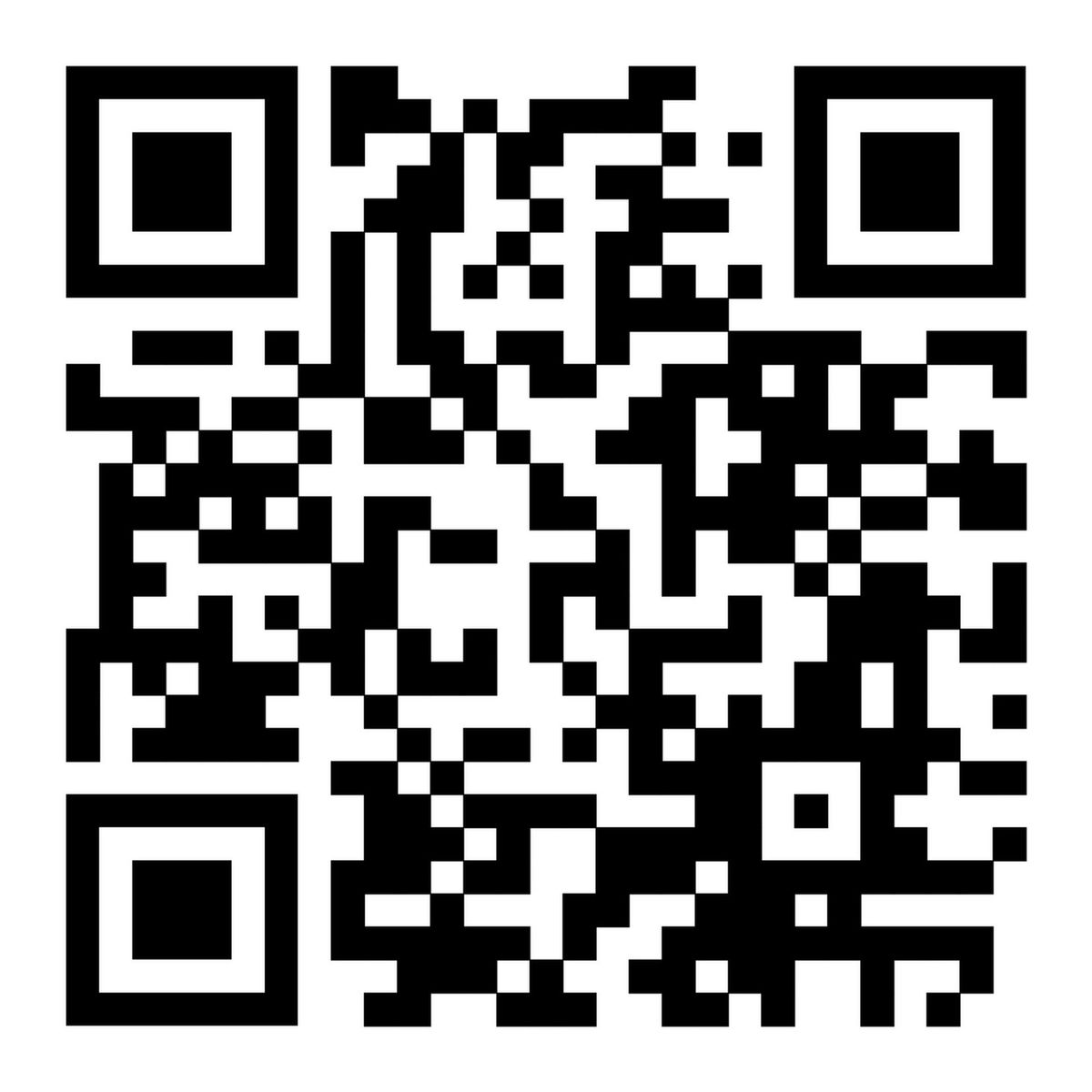 QR code for the new EV website