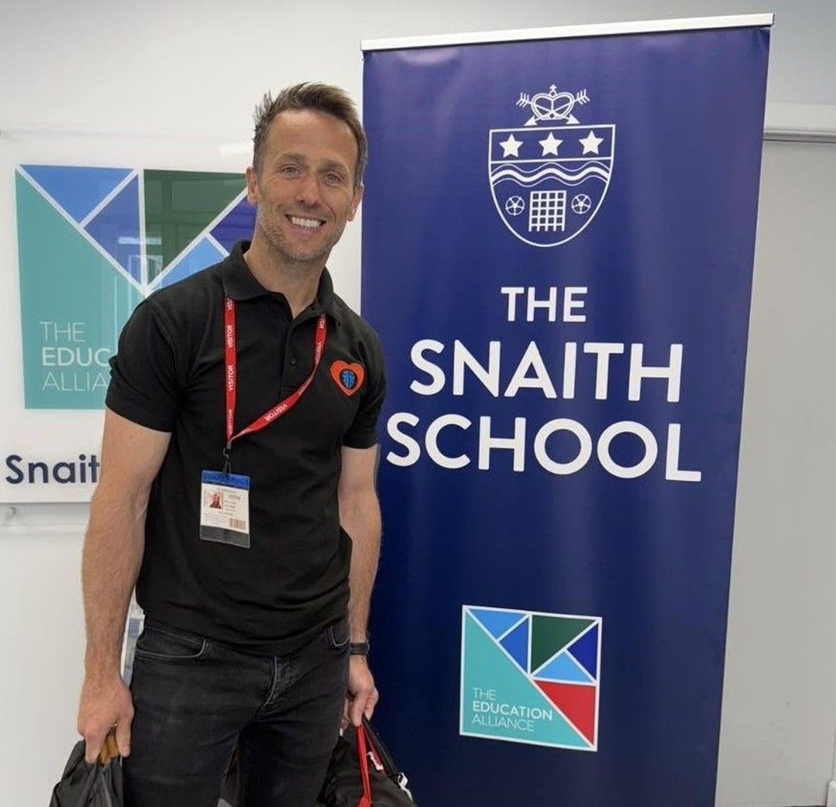 Paul Spence, founder of Hull-based charity P.A.U.L For Brain Recovery, at Snaith School