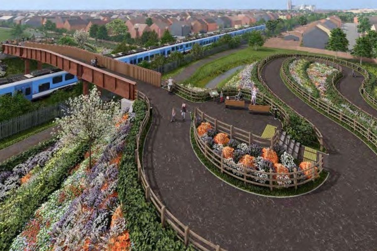 An impression of what the South Beverley Bridleway Bridge would look like