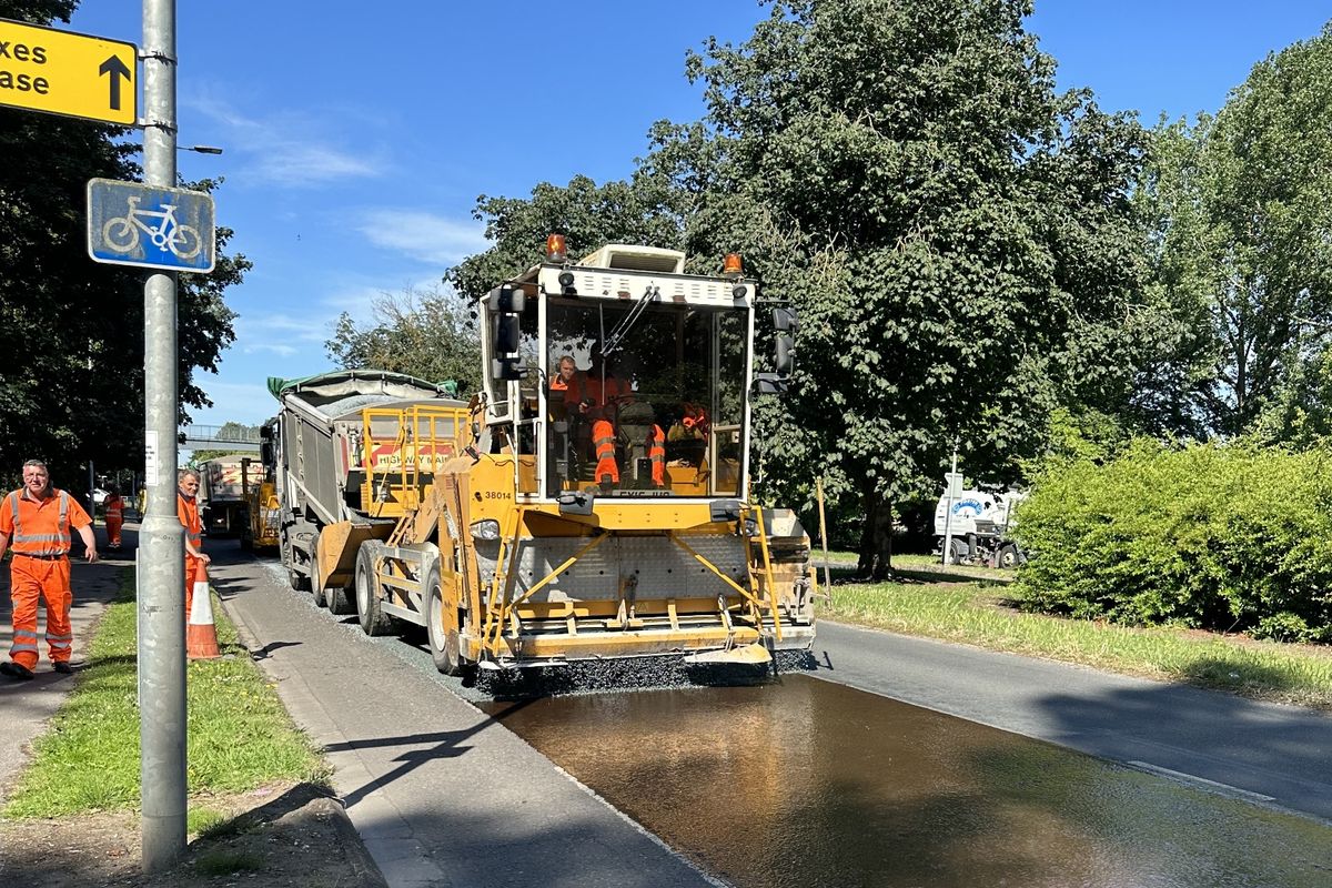 Hull City Council is carrying out a surface dressing programme