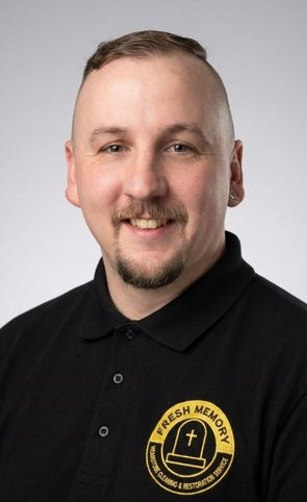 Joel Haigh, owner of Fresh Memory Headstone Cleaning and Restoration Service