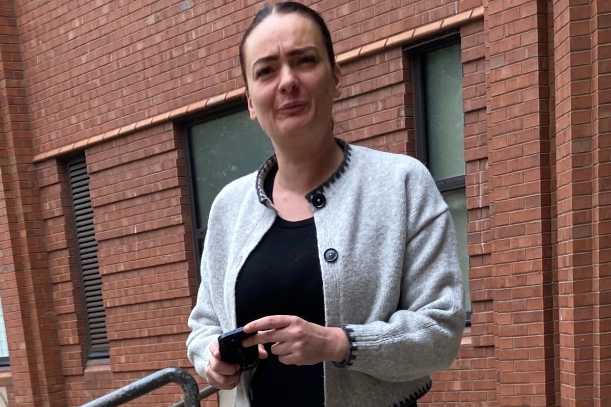 Colette Bielby, pictured outside Hull Crown Court