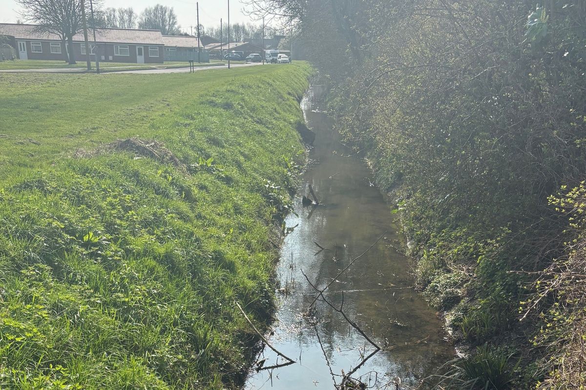 Westlands Drain at Draper’s Lane, Hedon, where construction will begin on the first phase of the £2.5m Hedon Flood Alleviation Scheme