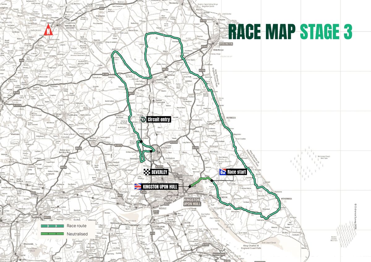Stage three of the men’s national championship will start at East Park in Hull and move into the East Riding, with the finish line in Beverley