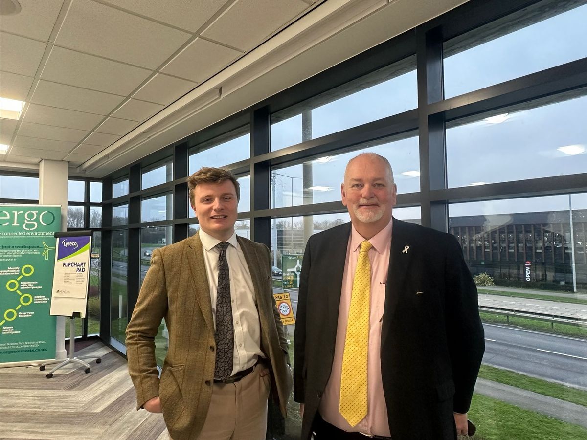 Humberside Deputy PCC Cllr Leo Hammond (left) with PCC Jonathan Evison (right)