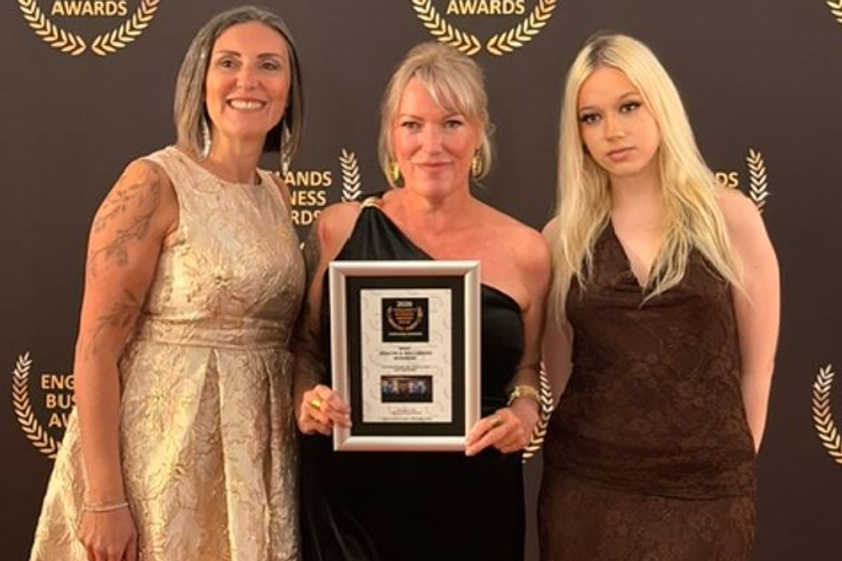 Deborah Marshall and Lucie Jones at the Englands Business Awards