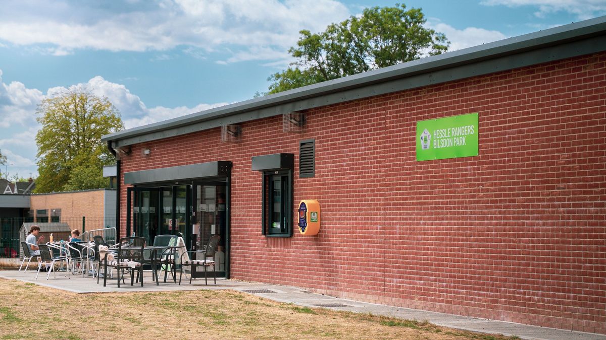 Exterior of the clubhouse