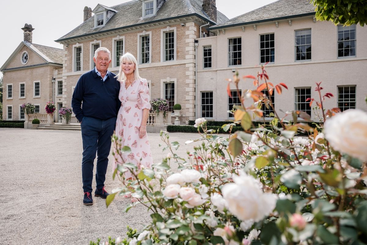 Owners Linda and David Kilburn outside Hotham Hall