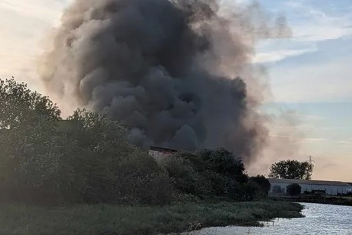 The scene of a fire off Reservoir Road, Hull
