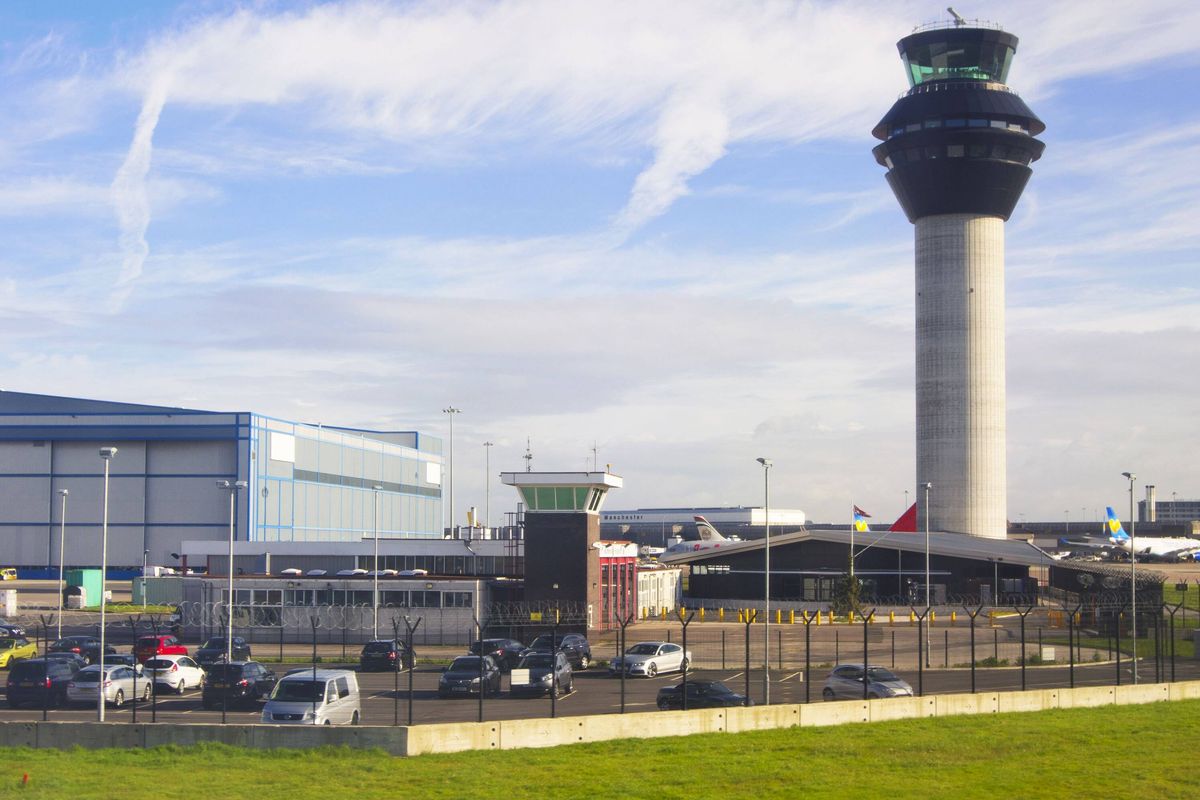 Manchester airport.
