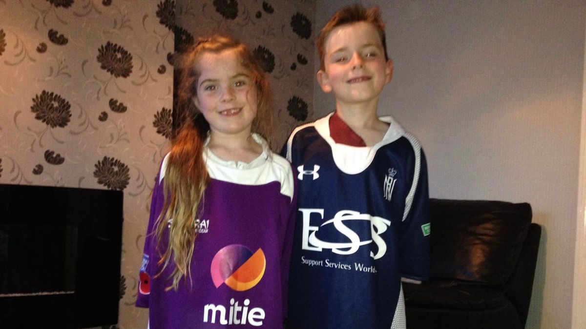 Millie and Tyler as children