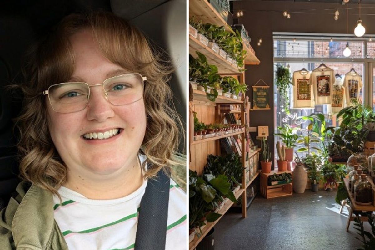 Lara Roberts runs Plant & Paint in Humber Street, Hull