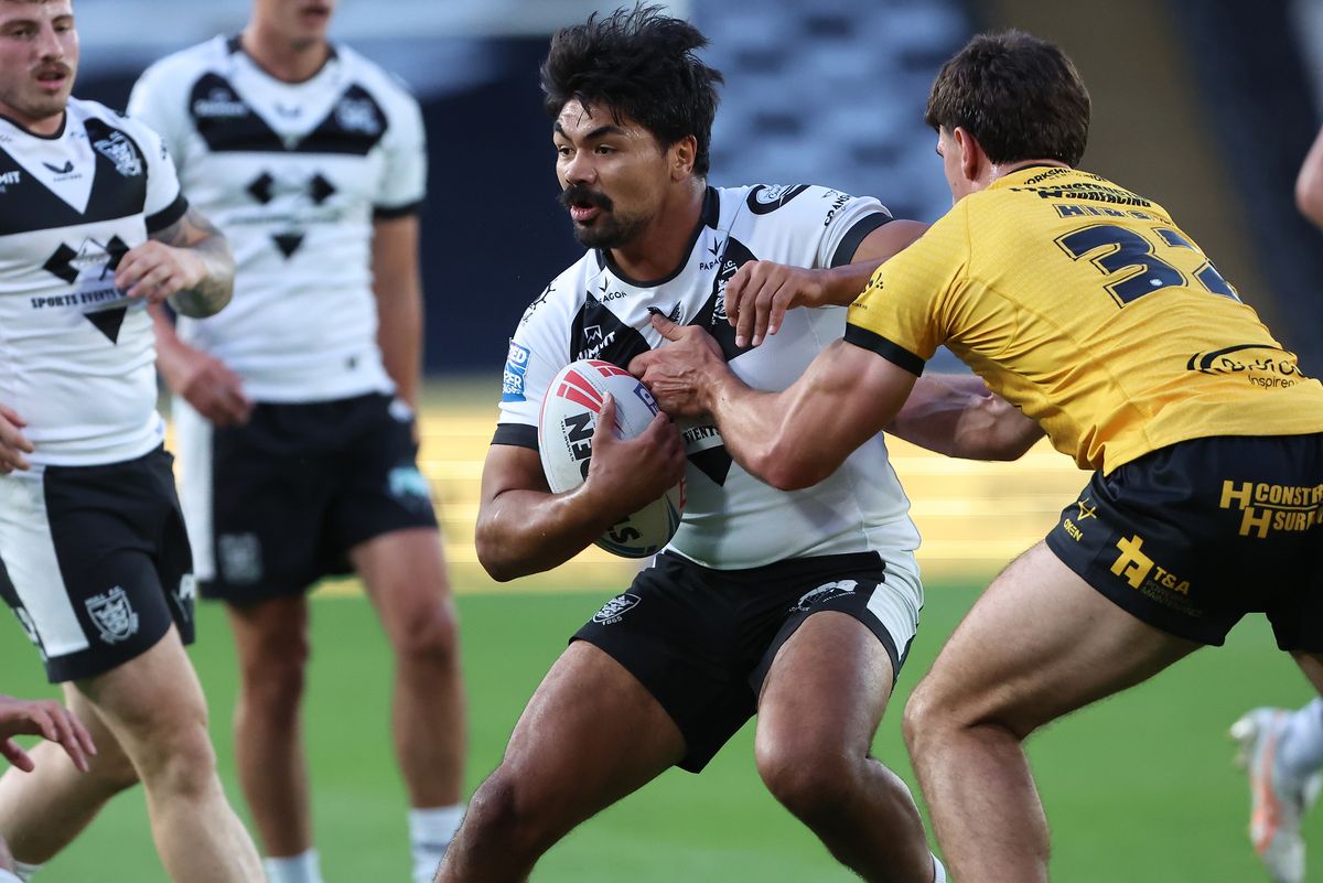 Hull FC loose-forward James Bell in action against Castleford.