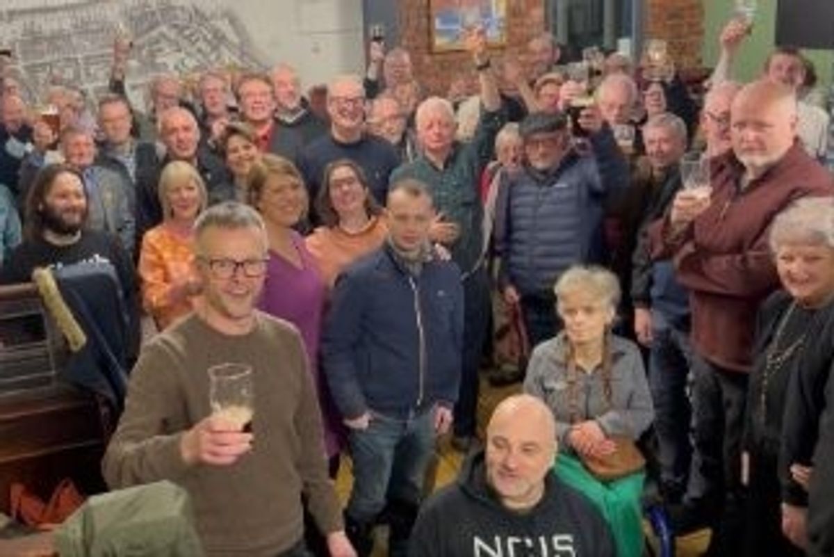 Members and regulars celebrate together at The New Clarence in Hull