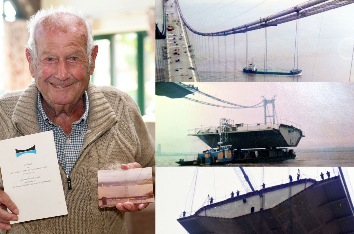 Harry Stewart, 88, helped with the construction of the Humber Bridge from 1977 until it opened in 1981